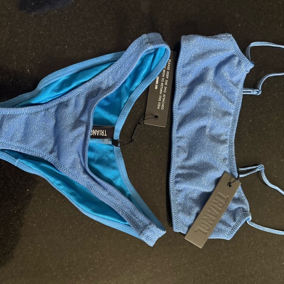 NWT Triangl Micra Bikini Marina sparkle w/duffle bag - Picture 2 of 4